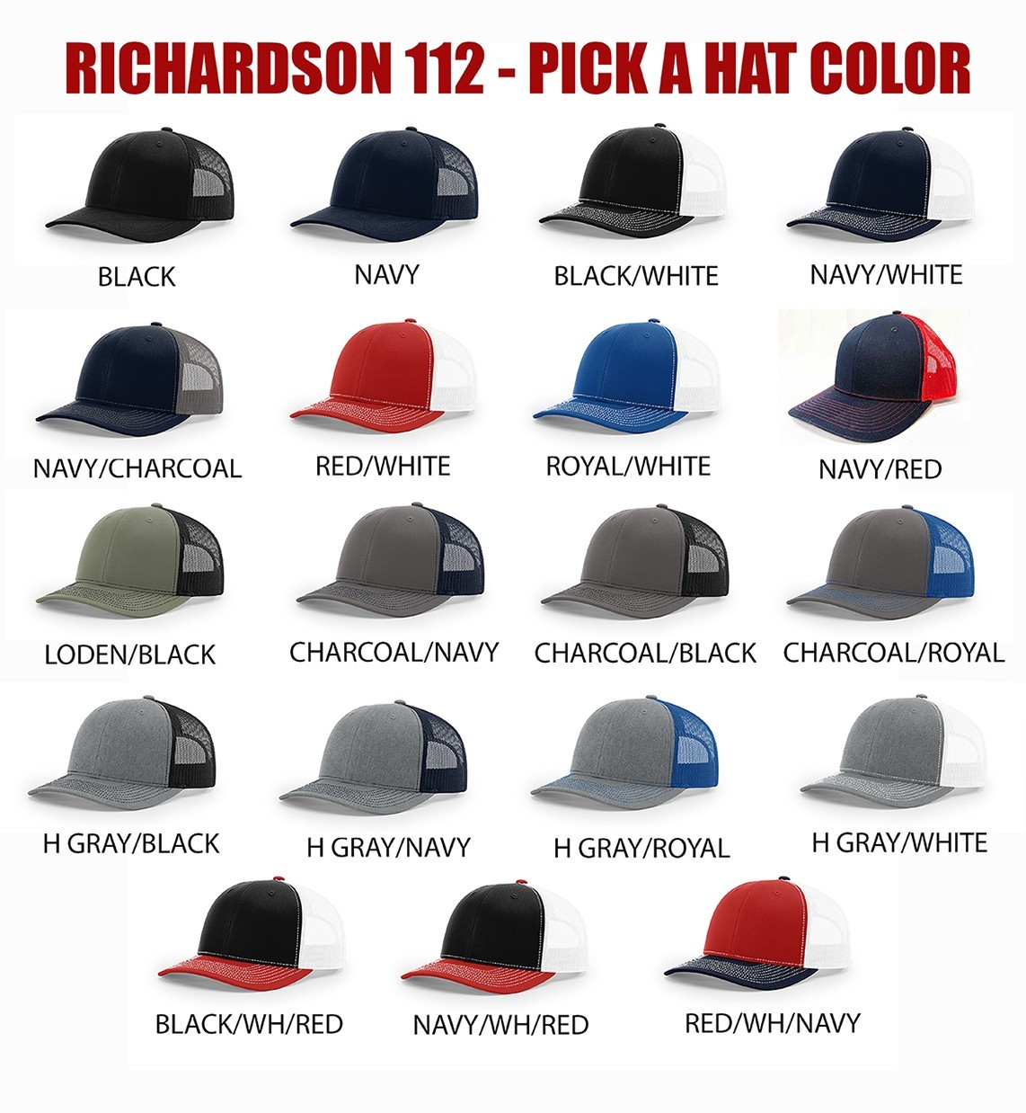 Richardson 112 American Flag 6 Panel Adjustable Snapback Trucker Mesh Hat
