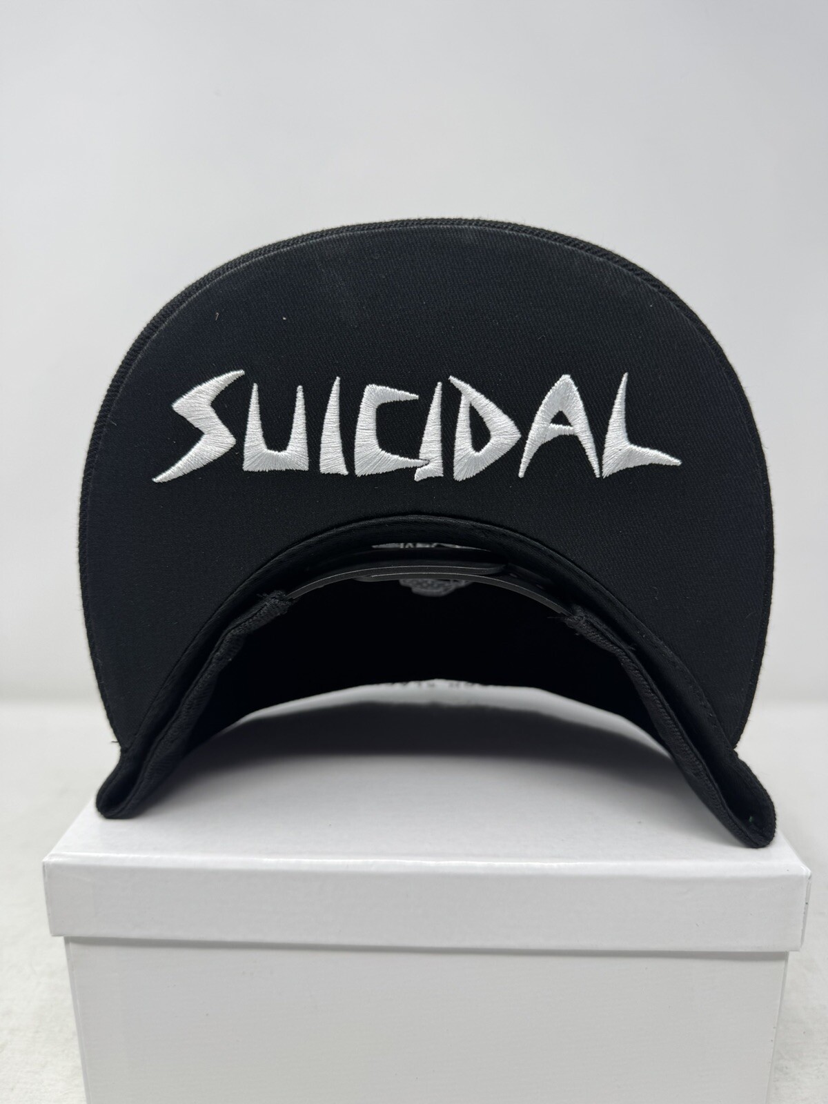 New Suicidal Tendencies OG White Logo Flip Bill Snapback Black Hat Cap