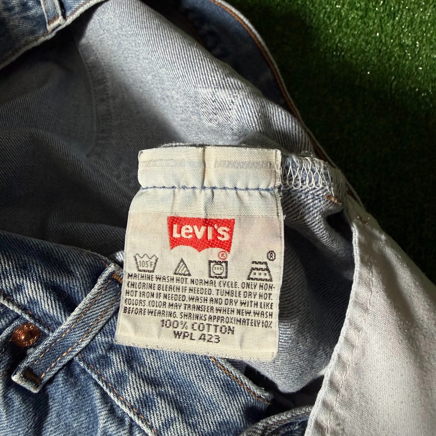Vintage 2001 Levi’s 501XX Shrink To Fit STF Rigid Denim Jeans 36×30 Button Fly