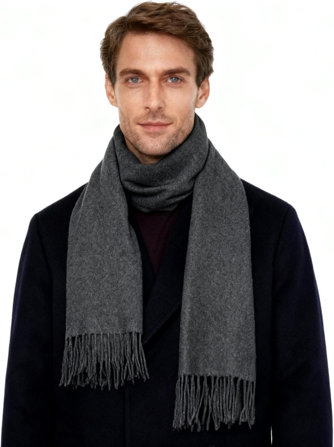Winter Scarf for Men Women – Soft Warm Cashmere Feel Scarves Long Mens Shawl