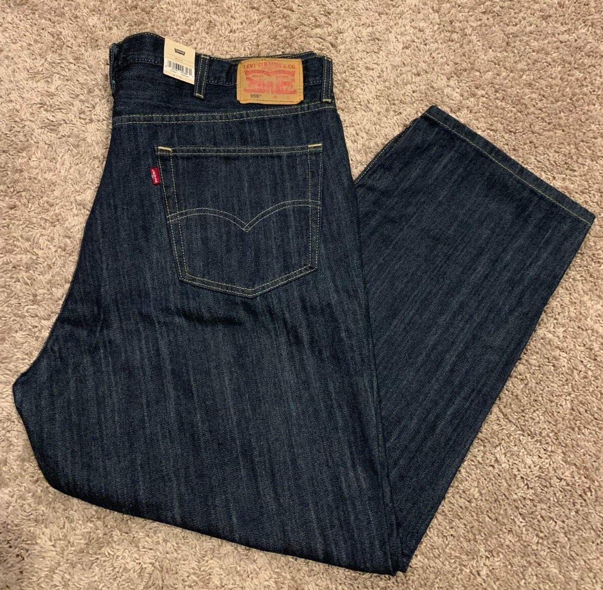 Levi’s 559 Relaxed Straight Fit Jeans Blue Big & Tall Sizes NWT RT$69.50 0004