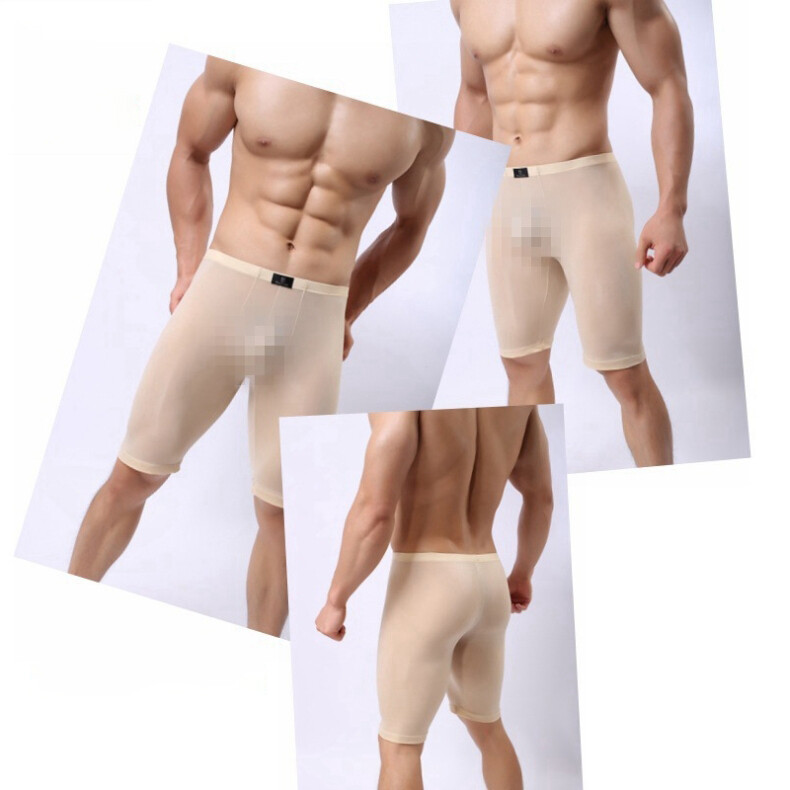 Men’s Underwear Soft Breathable Tight Stretch Boxer Sports Shorts Panties