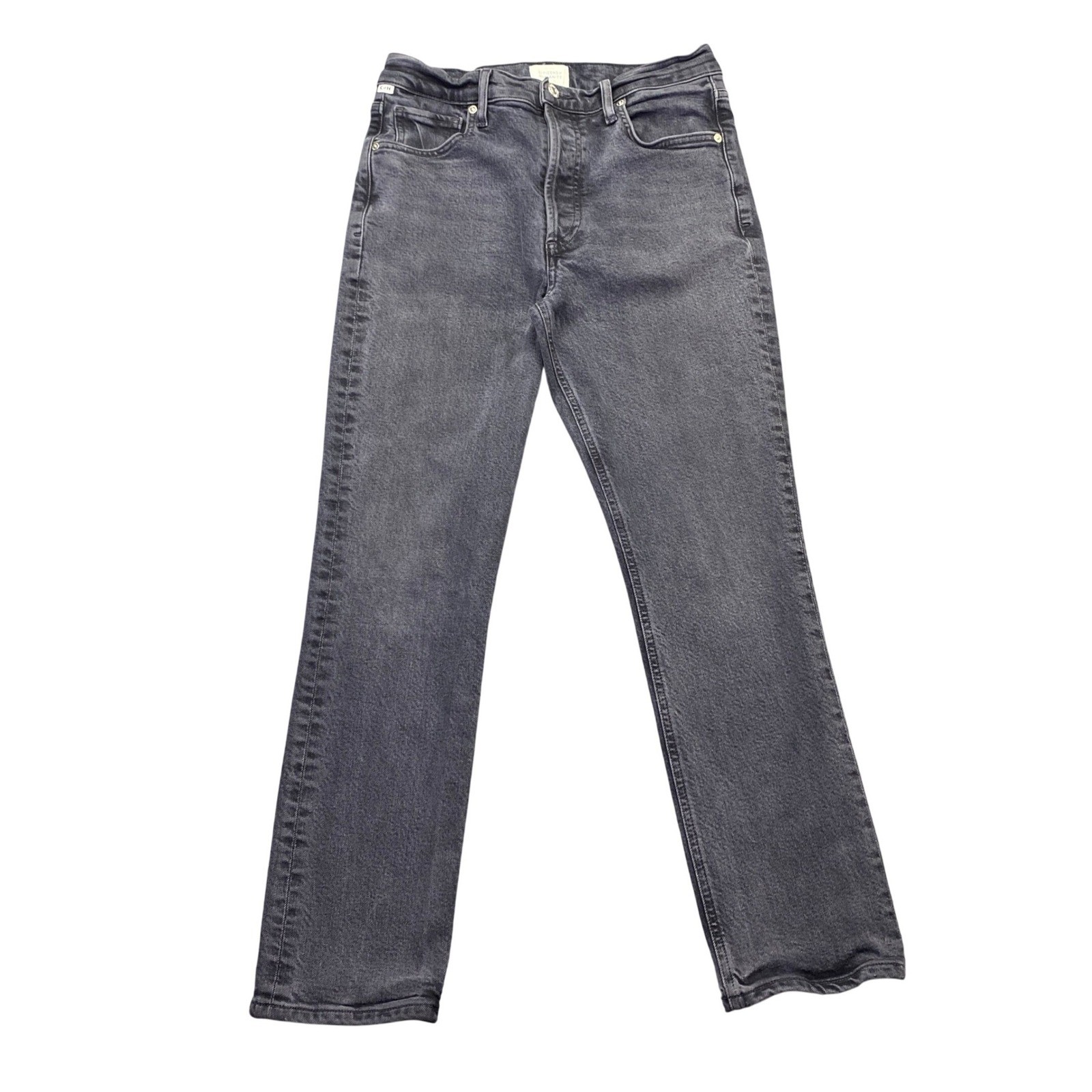 Citizens of Humanity Charlotte High Rise Straight Jeans Black 1731-1378 Size 28