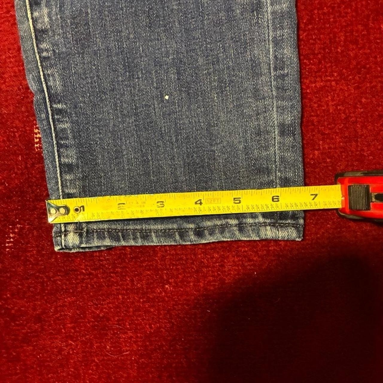 American Eagle Baggy Jeans, faded wash denim, loose relaxed fit, distressed