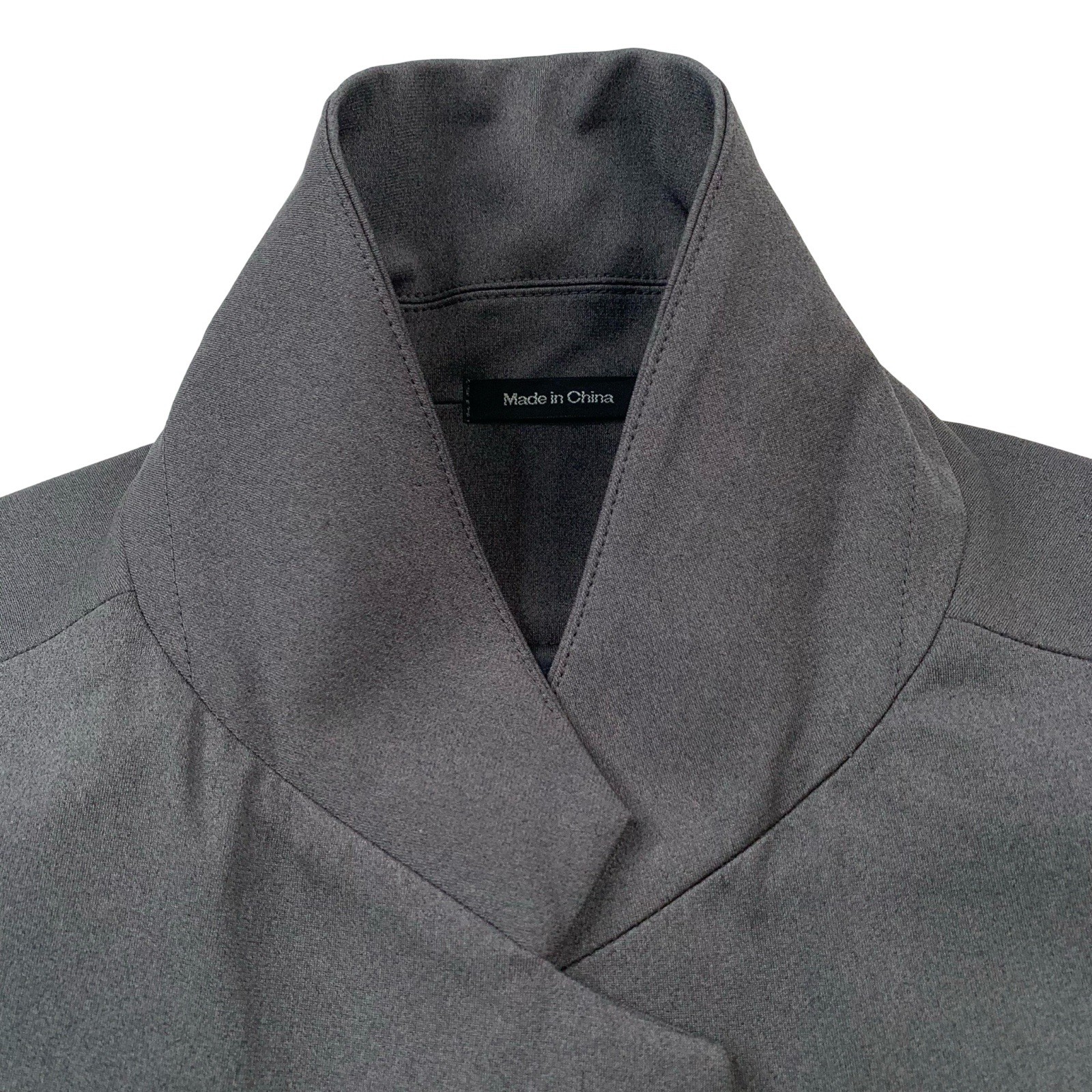 Mint! M Ministry of Supply Solid Dark Grey Patch Pocket Prime Flex Blazer
