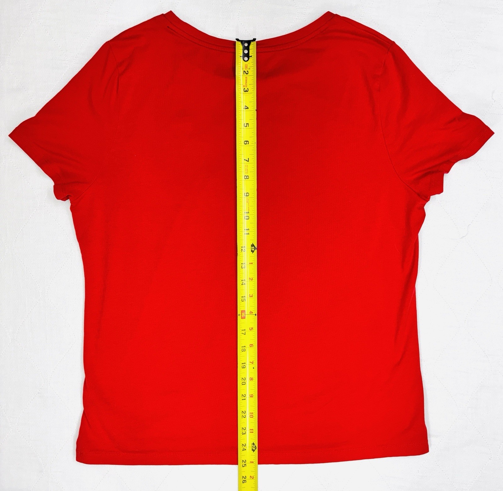 Tommy Hilfiger Women’s Size XL Red Cotton Blend Pullover S/S T-Shirt Heart Logo