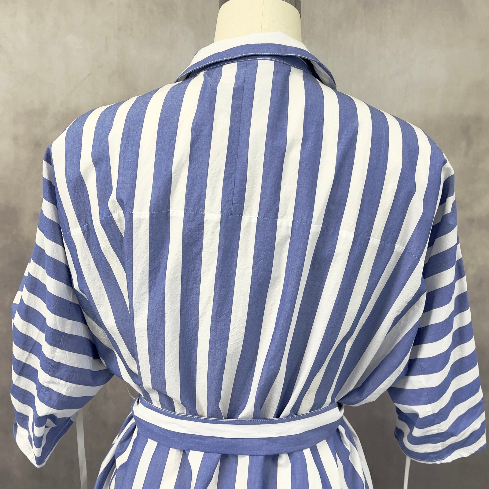 FFIXXED STUDIOS Drawstring Shirt Dress Size Medium Minimalist Japan Quiet Luxury