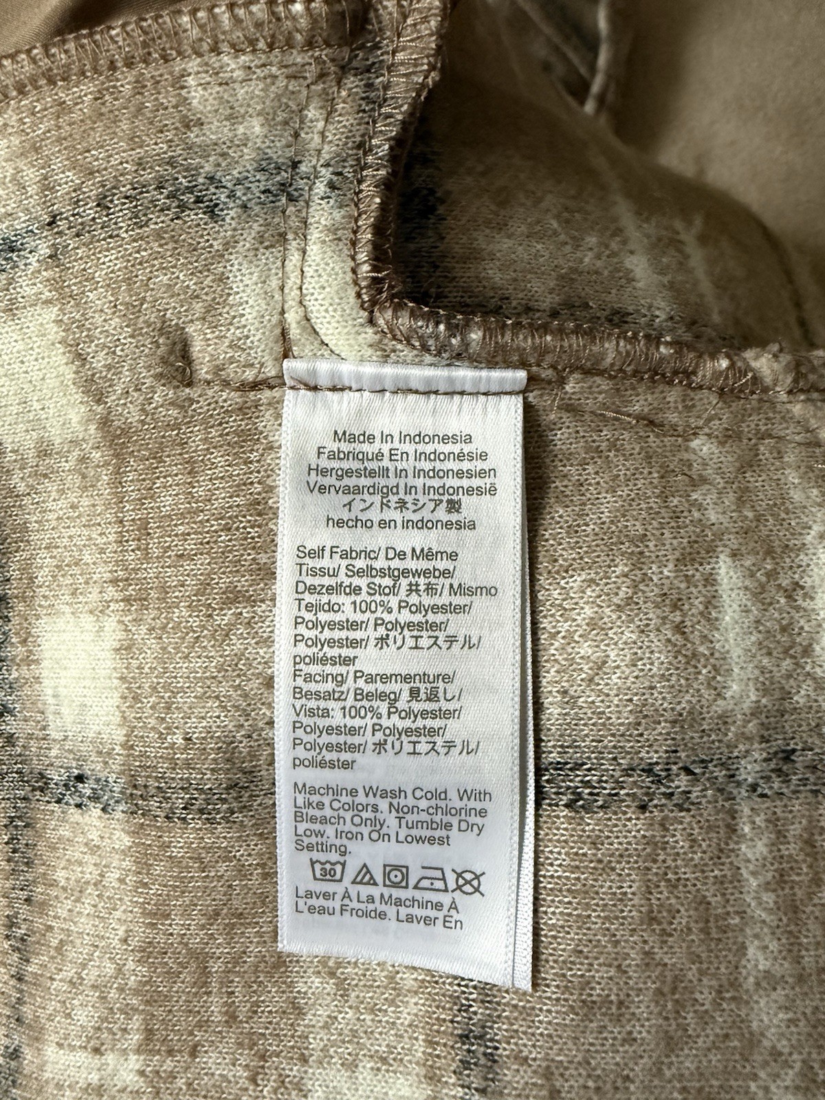 J.Crew Women’s Plaid Fleece Shirt Jacket Shacket Tan Beige Size M New With Tags