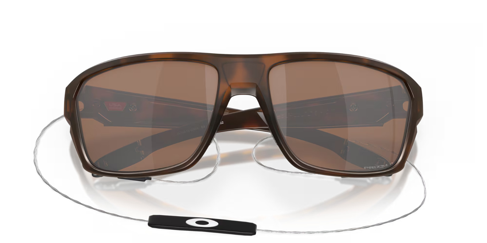 Oakley SPLIT SHOT Matte Tortoise POLARIZED PRIZM Tungsten Lens Sunglass 9416-03