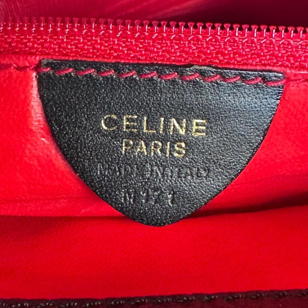 CELINE Tote bag Leather Black Vintage Authentic From Japan