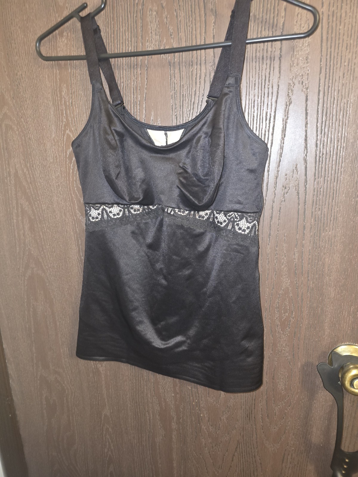 Ruby Ribbon Black Firm Compression Shaping Tank Cami 38 Lace Style 3024