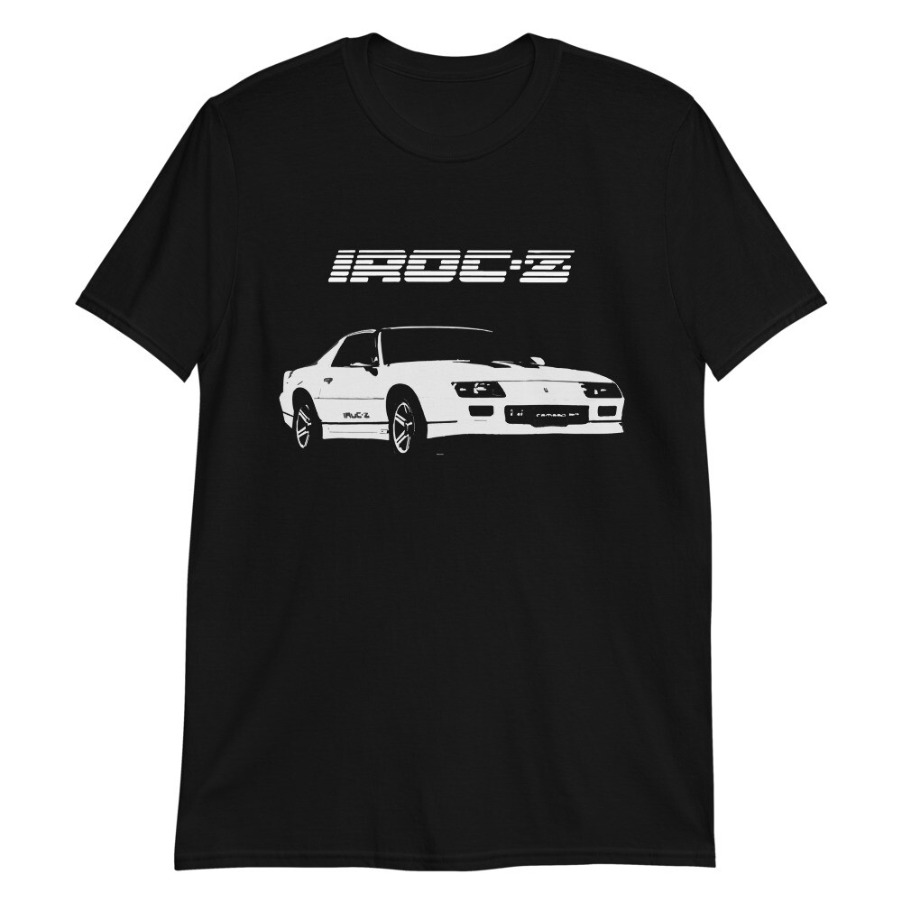 Retro 1980’s White Chevy Camaro IROC-Z Short-Sleeve Unisex T-Shirt