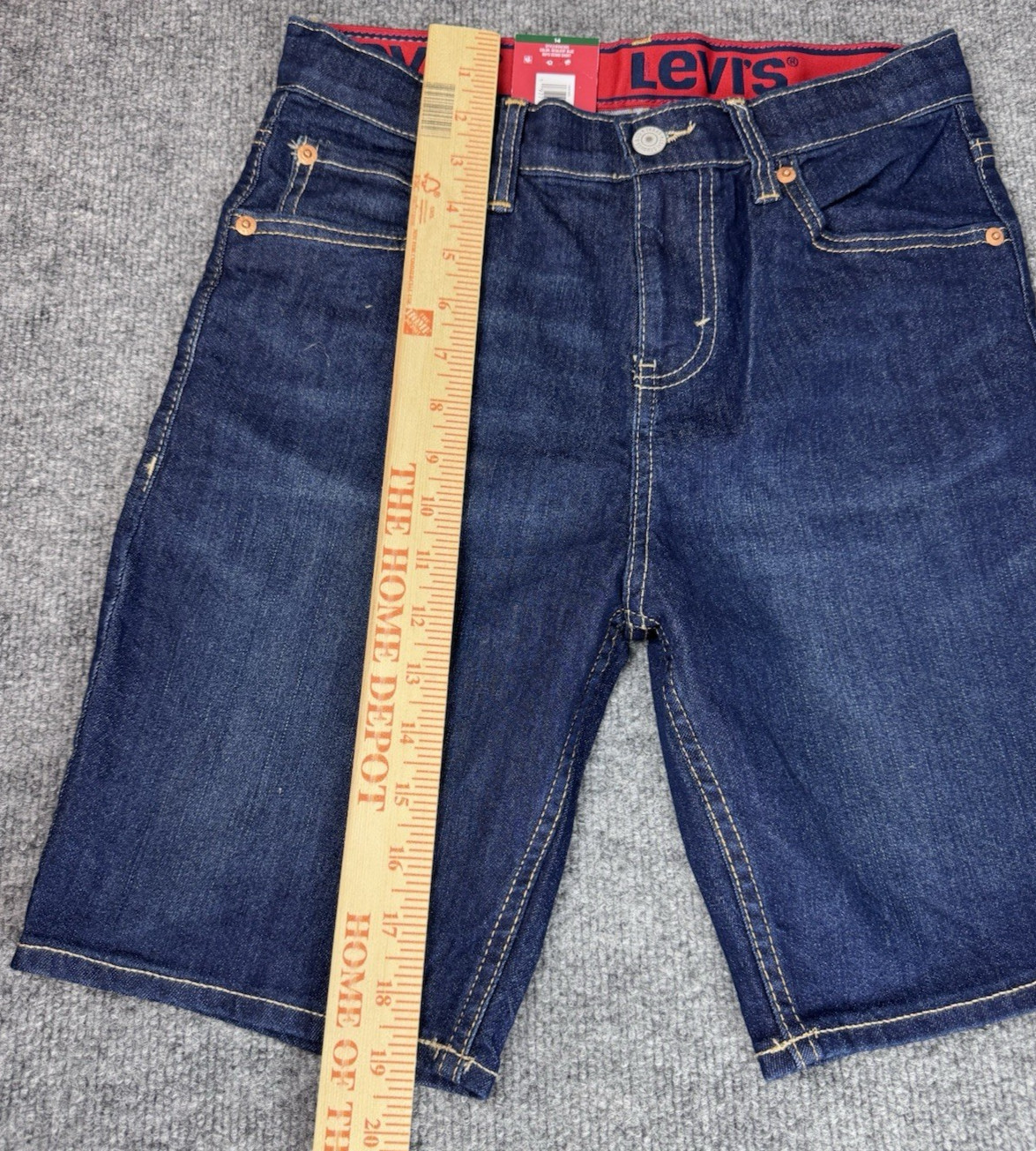 Levi’s 511 14 Regular Boys Denim Shorts Comfort Stretch Waist NWT