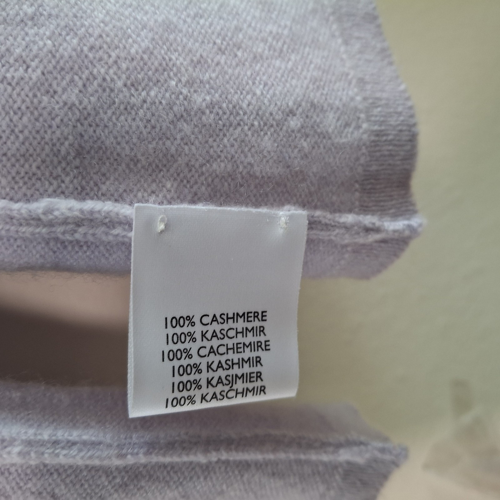 Robert Talbott 100% Cashmere Sweater Purple Women XL Open Back Preppy Old Money