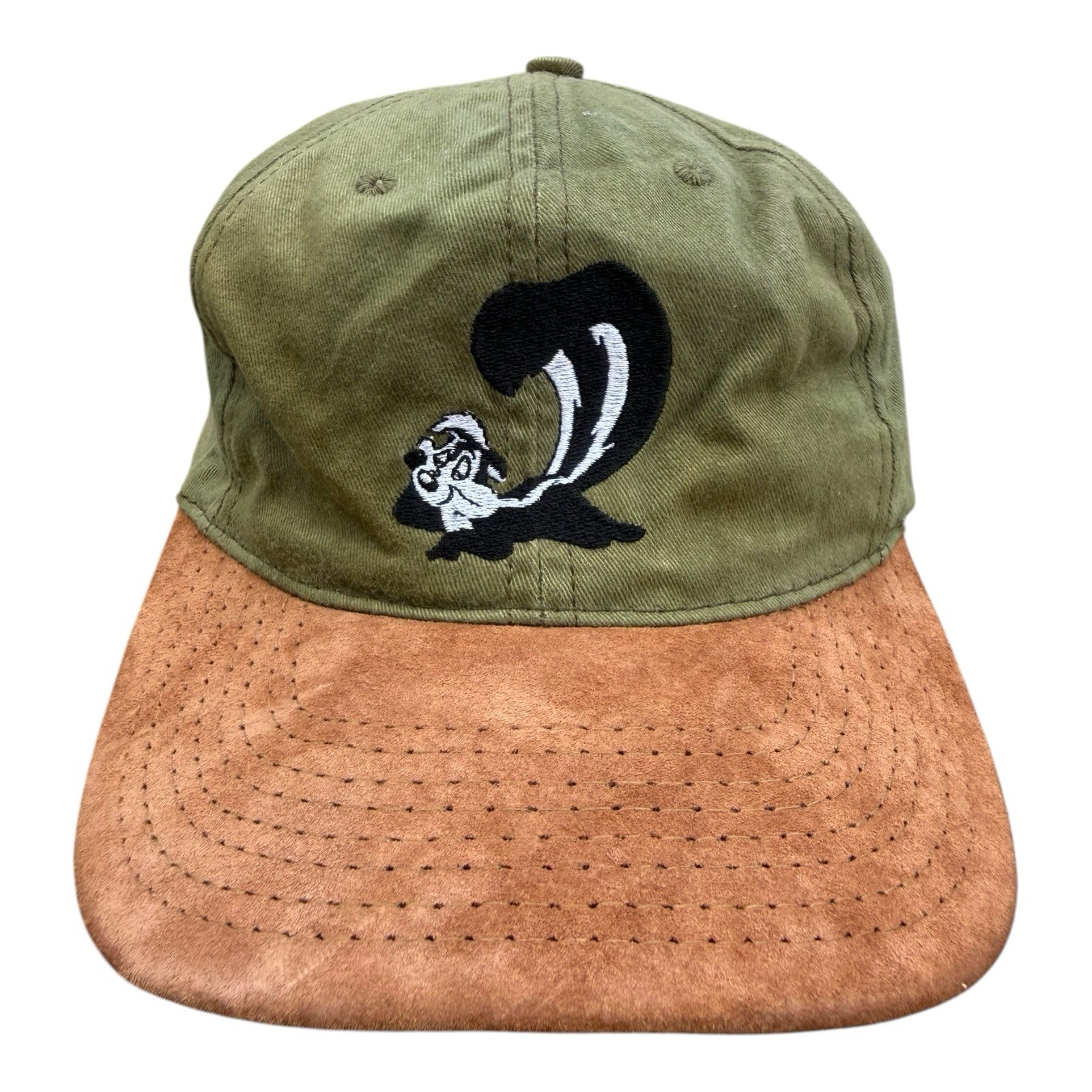 ACME Clothing Co Skunk Baseball Cap Olive Brown Adjustable Cartoon Men’s Hat