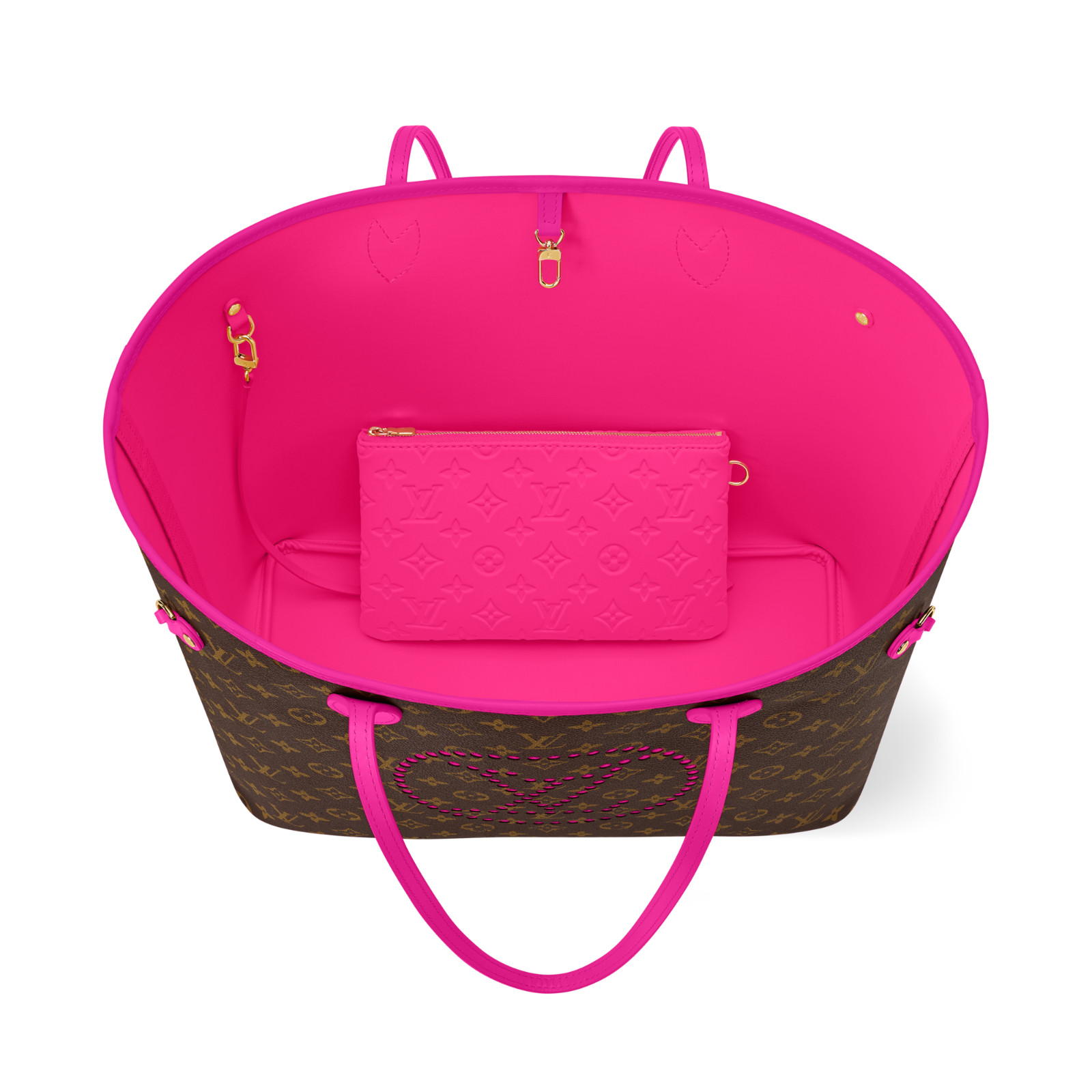 Louis Vuitton Hawaii Neverfull GM Monogram Hot Pink Shoulder Bag Tote LTD Maui