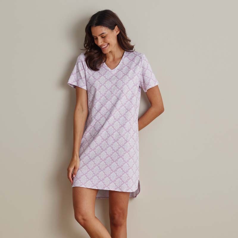 Printed Pima Cotton Women’s Nightgown