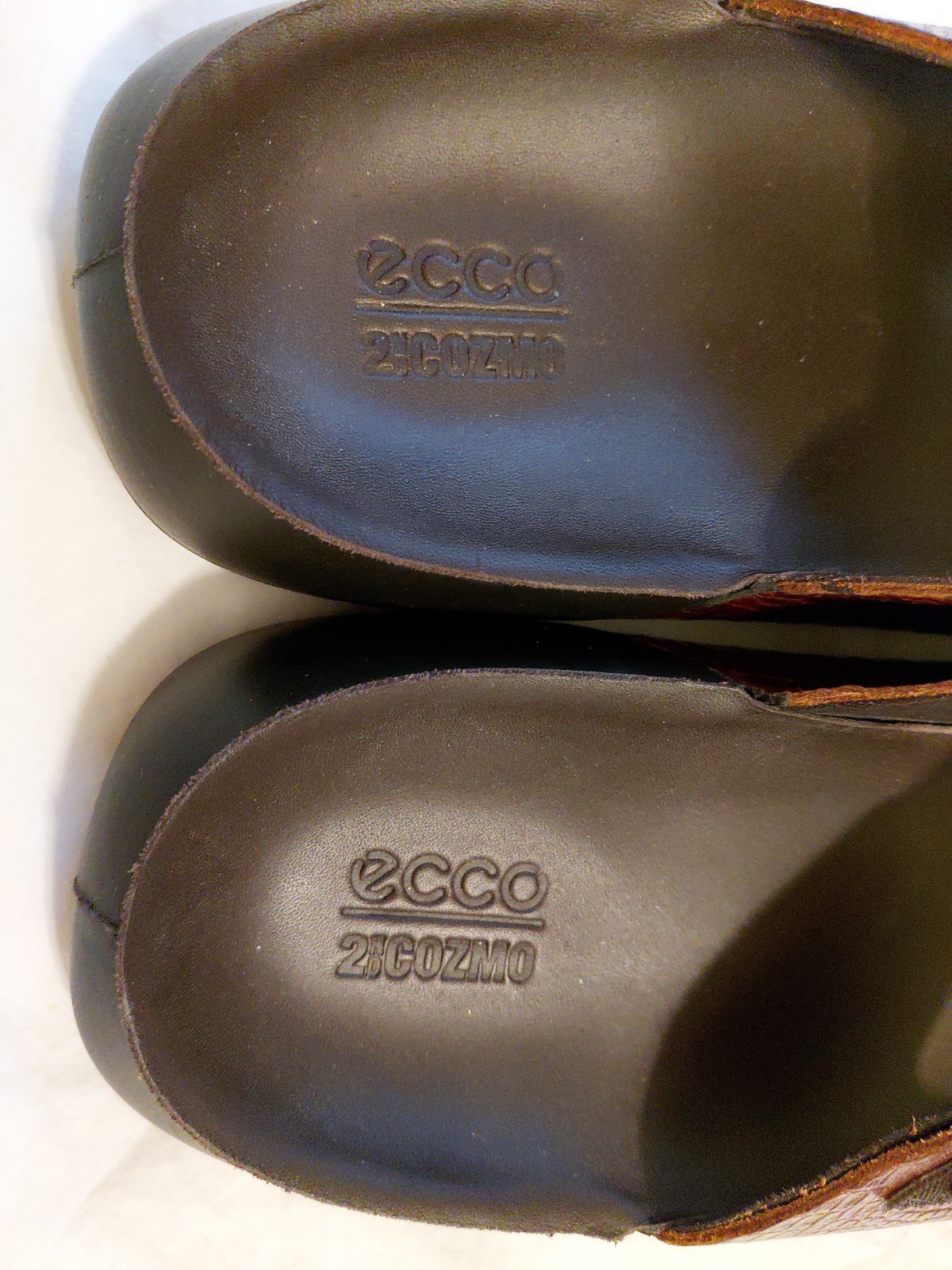 Ecco Men’s 2nd Cozmo Two Band Slide Sandal Brownish 12 NEW