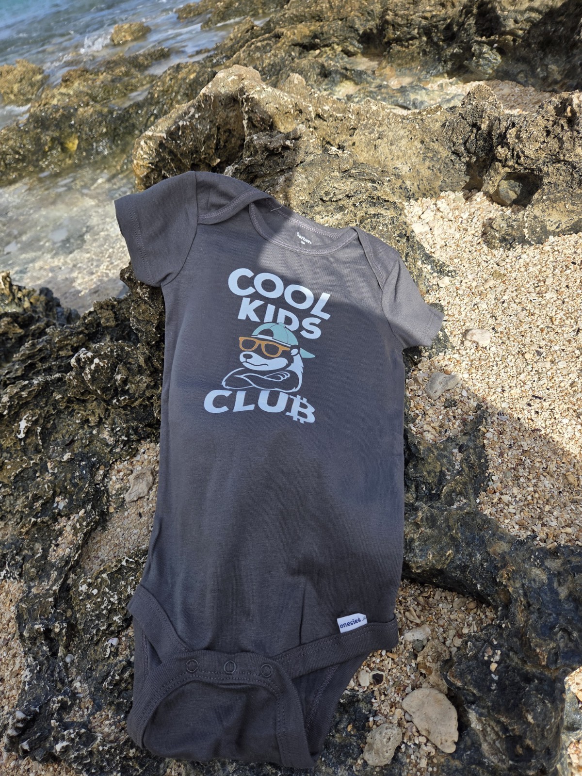 Bitcoin 18 Month Old Onsie “Cool Kids Club”