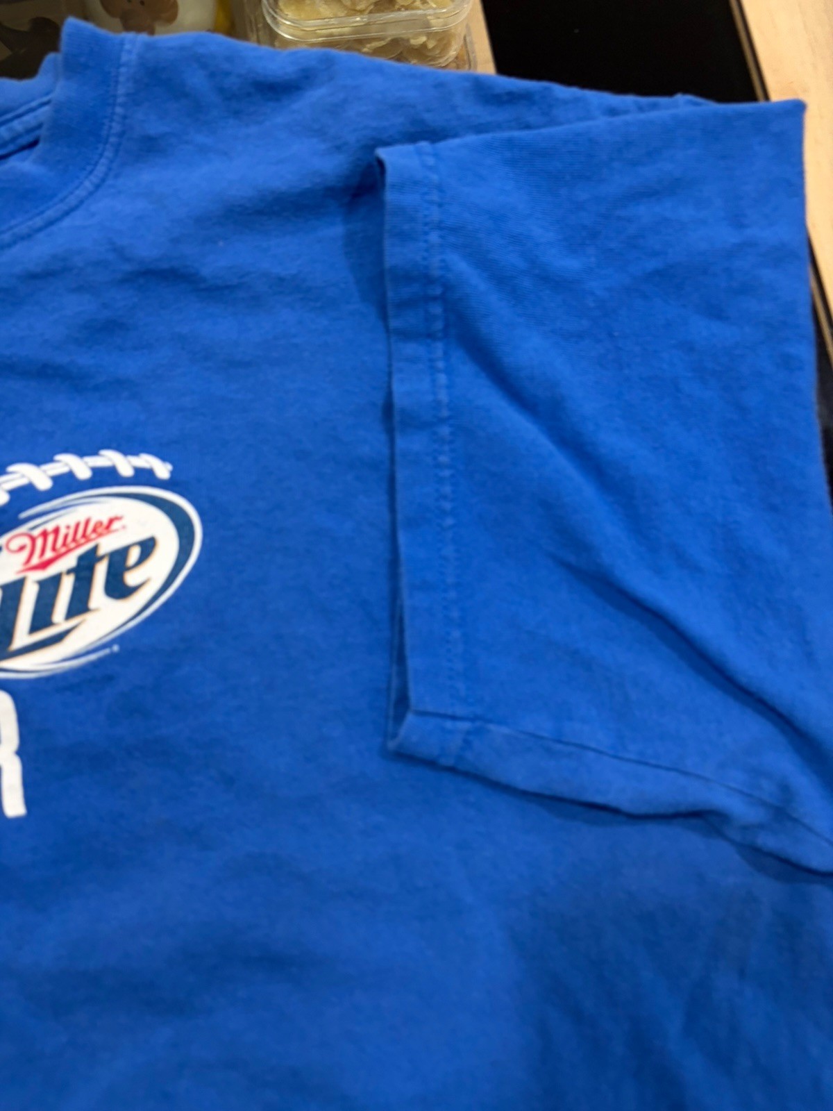 Gildan Ultra Cotton Men’s Blue Miller Lite “Get the Team Together” Tee XL