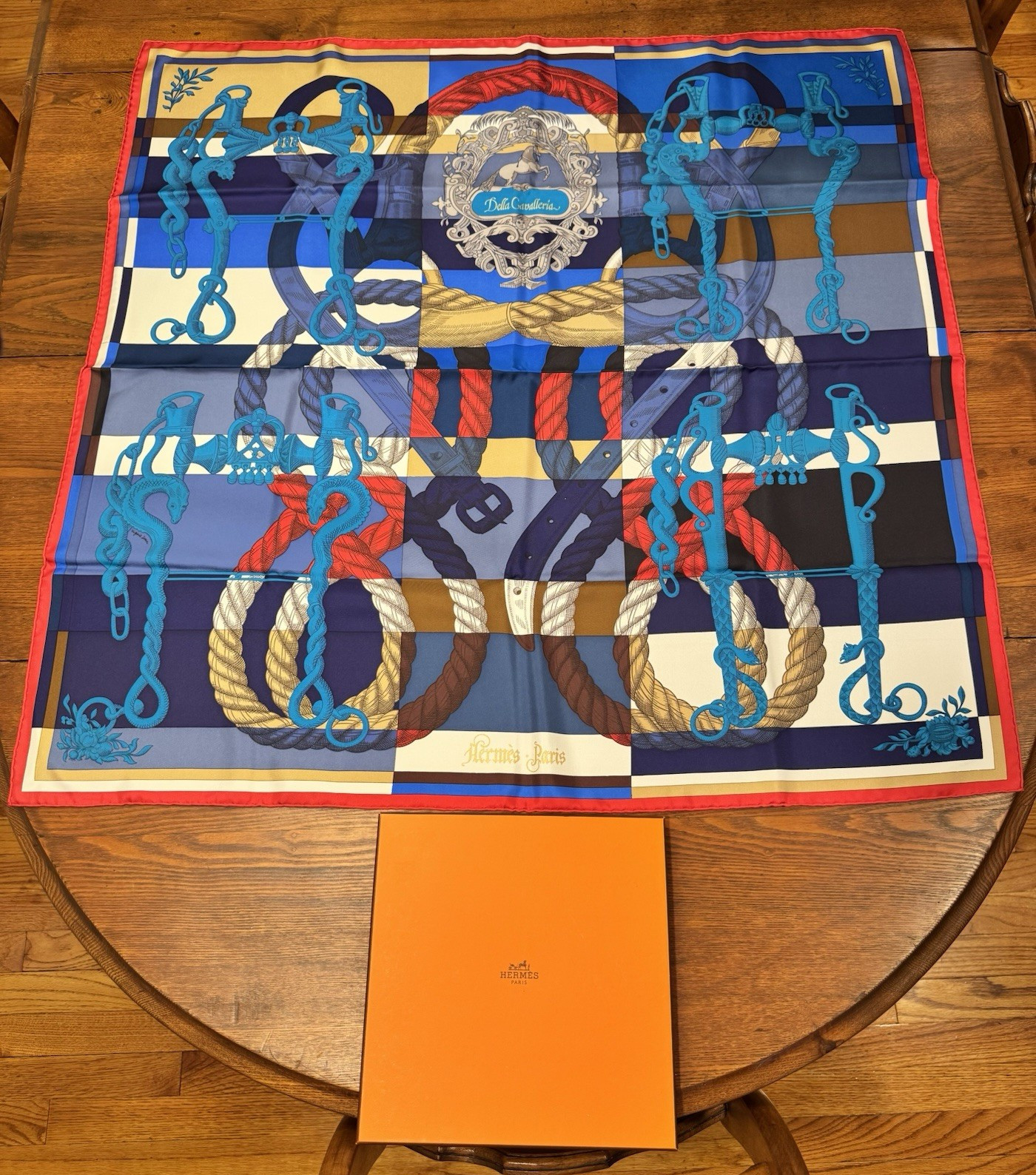Hermes Della Cavalleria Silk Scarf 90