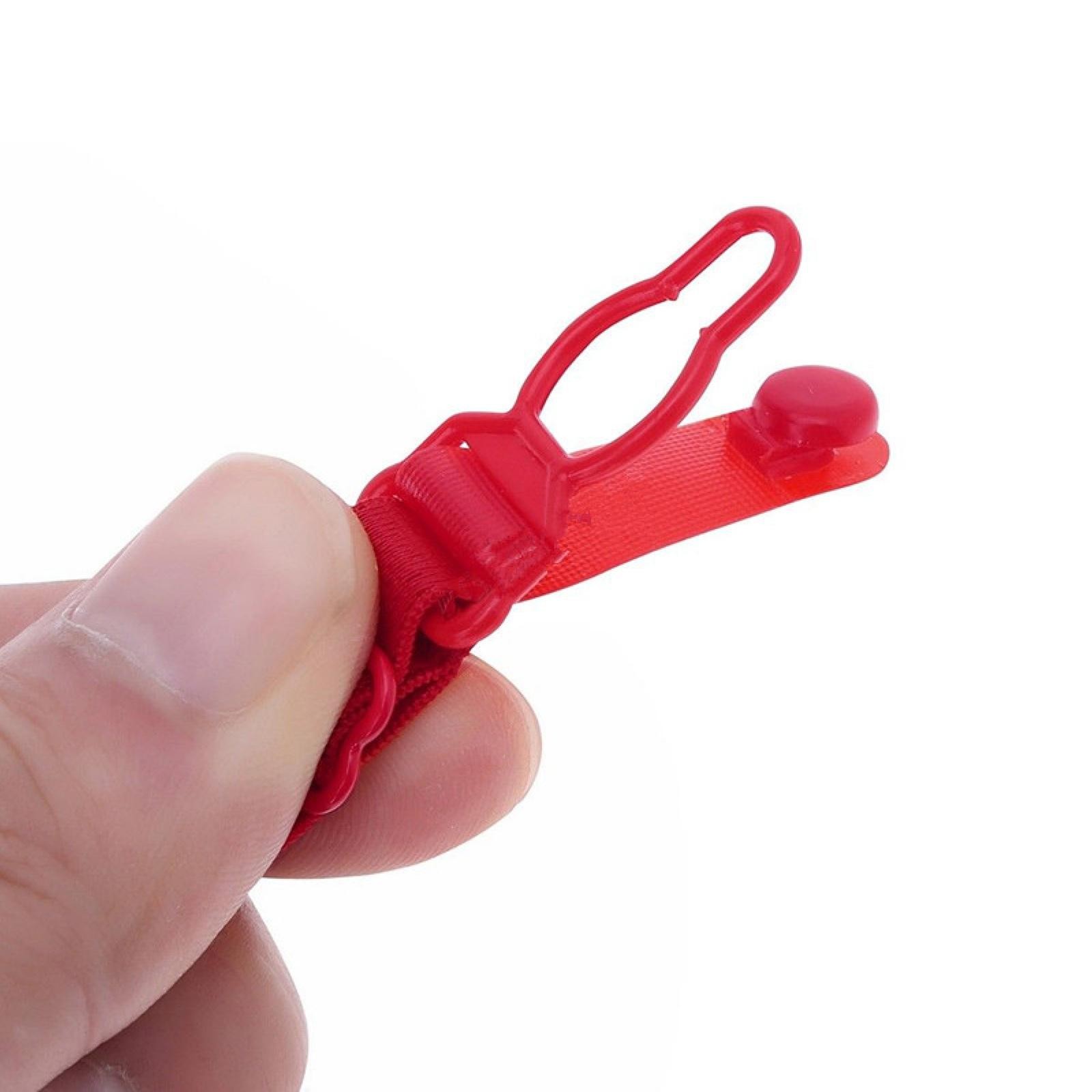 5pcs Women Elastic Band Non-Slip Adjustable Bra Straps Holder with Clip F