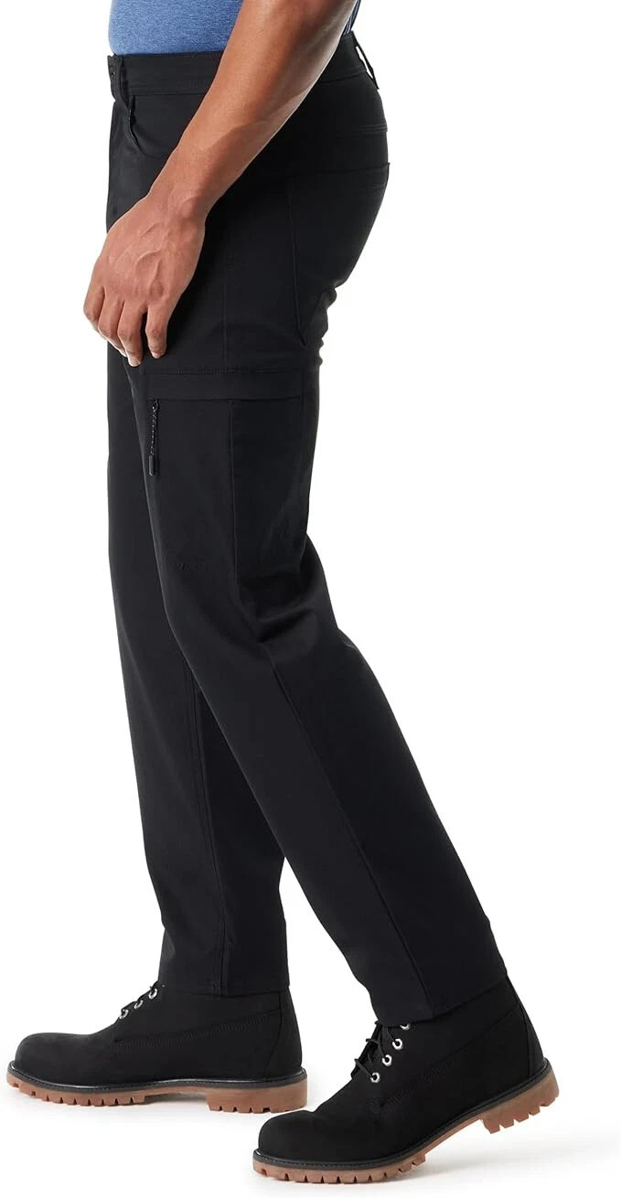 Bass Outdoor Mens 28×32 Essential Tech Cargo Pants In Black Beauty