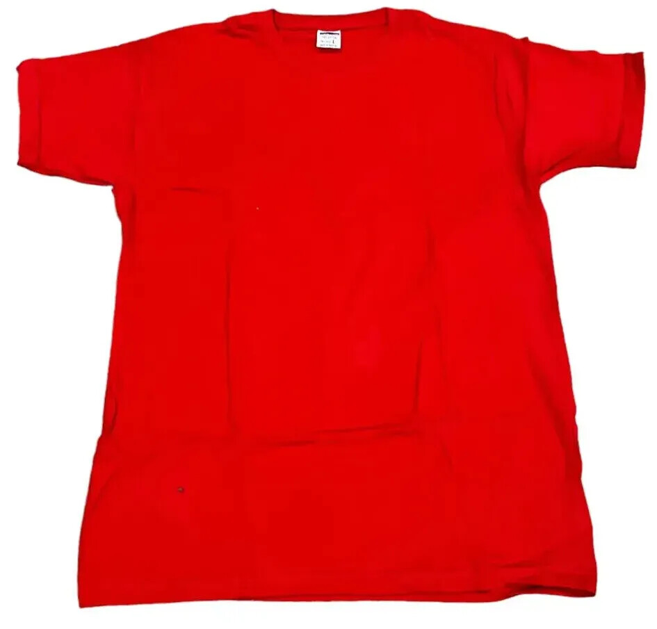 SunTees Men’s Plain 100% Cotton White Crew T-Shirt Heavy Short Sleeves T Shirts