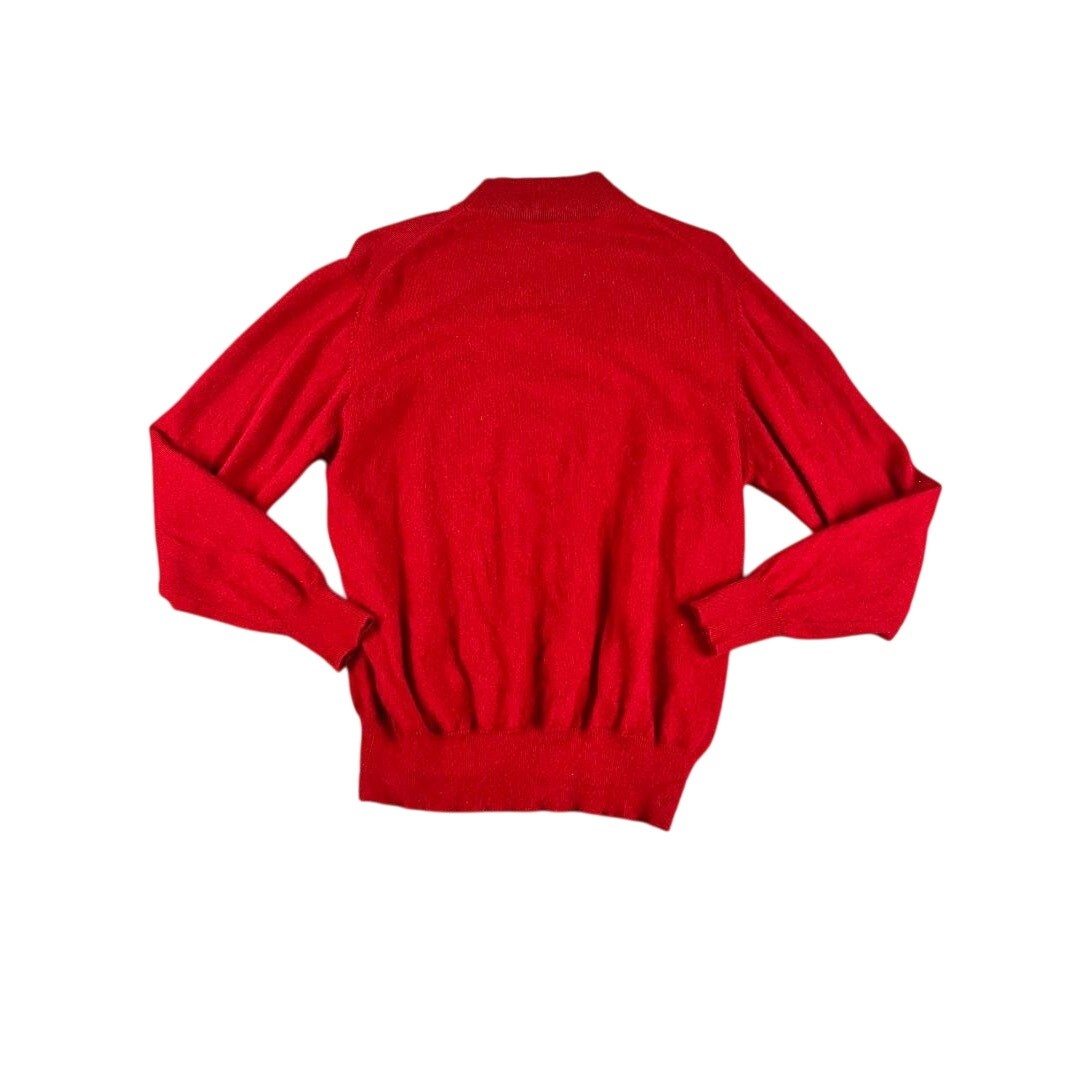 Paul Fredrick Red 100% Cashmere Sweater Women’s Medium Luxury 2-Ply Pullover