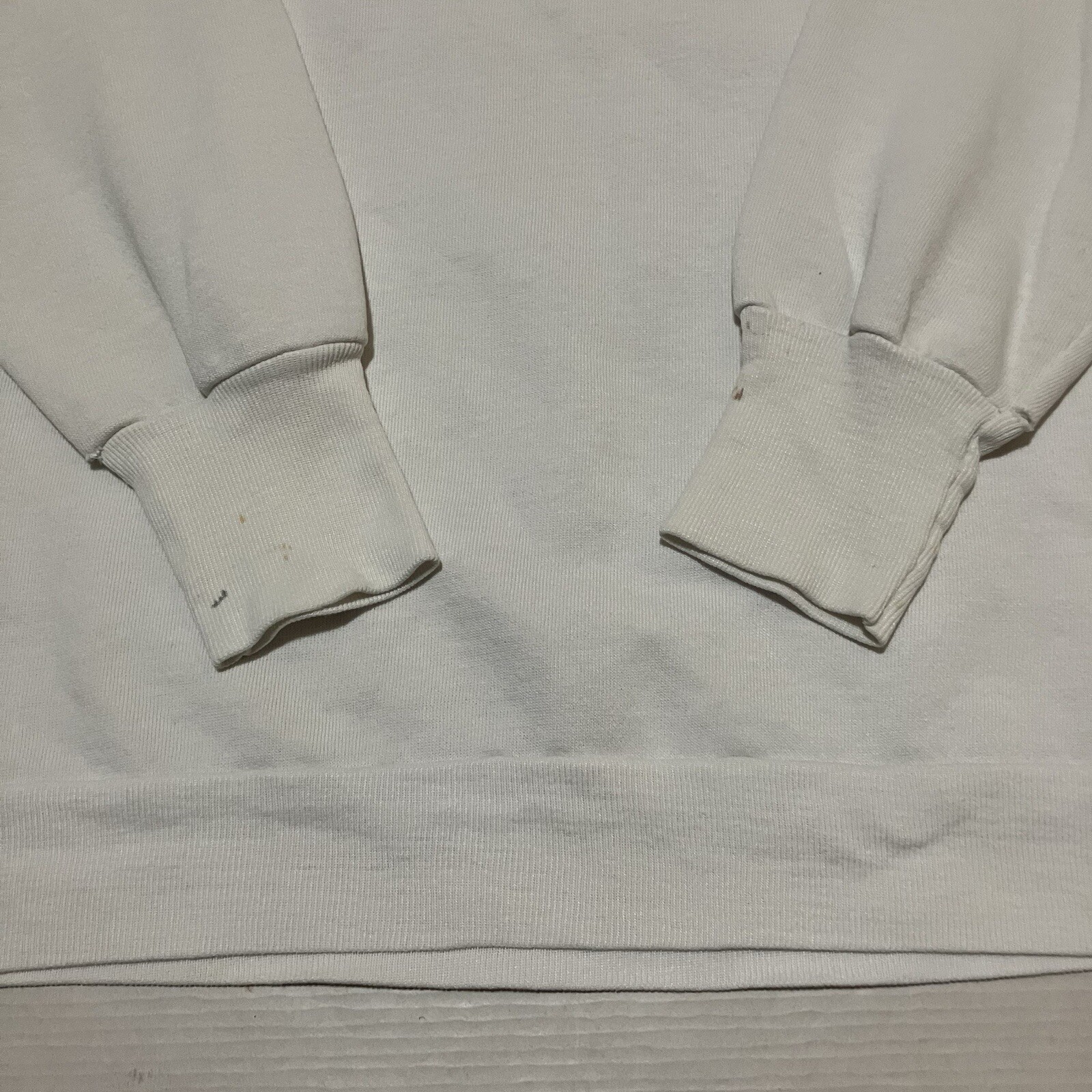 Vintage 90’s 80’s New Your Jets NFL Sweatshirt Medium Logo 7 White Made In USA