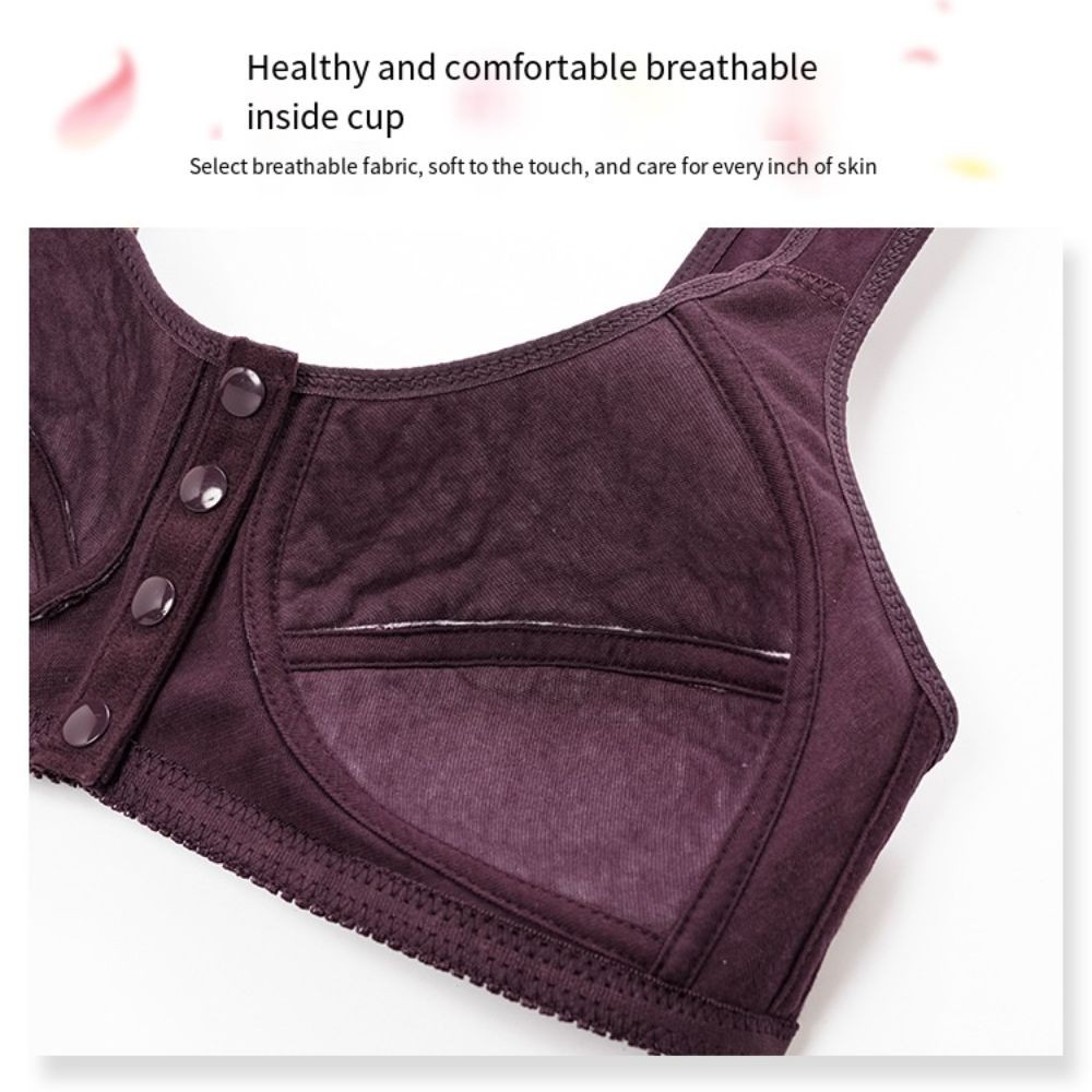 Daisy Bras for Older Women Daisy Bra For Seniors, Front Close Button Cotton Bras