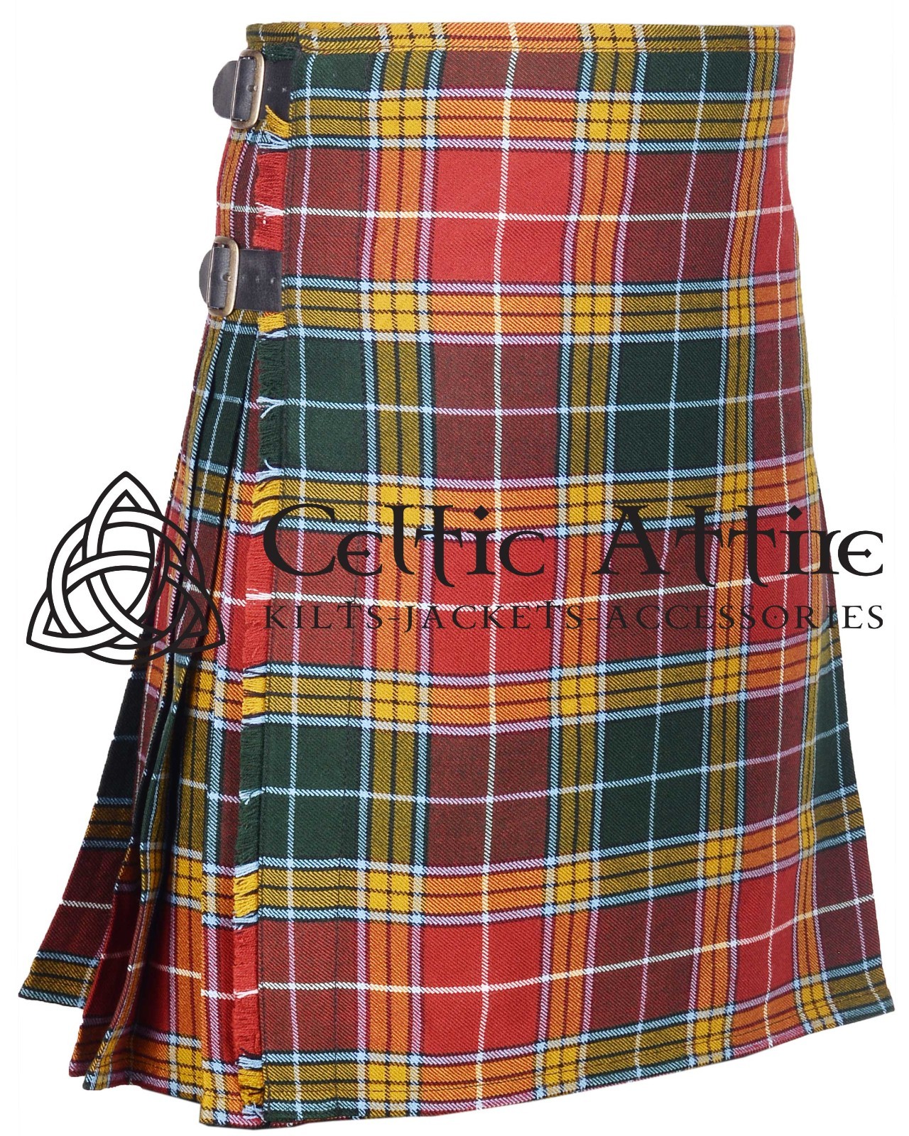 Clan Buchanan Tartan Kilt – 8 Yard, Utility, Hybrid Kilts by Celtic Attire
