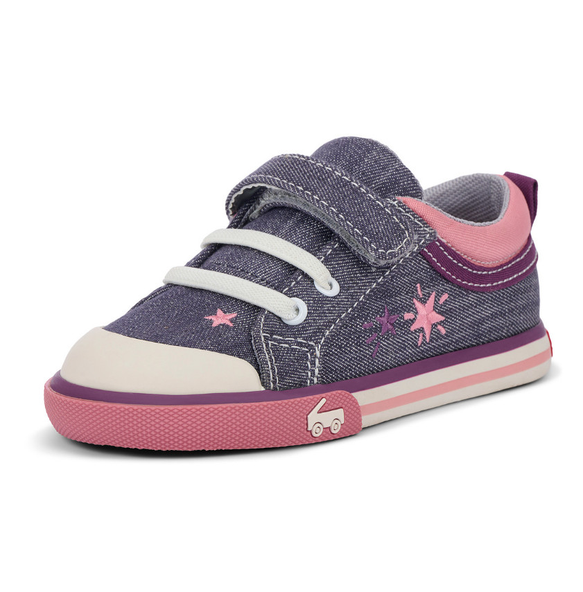 See Kai Run Kristin Gray Denim/Stars – NEW