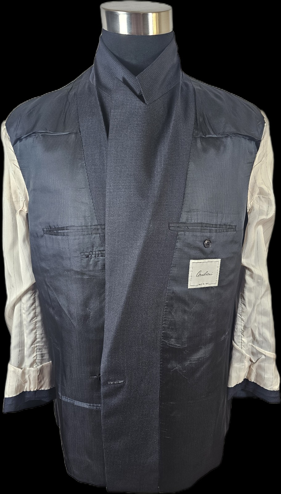 ⭐️🔥Vintage 90s-MINT-RARE-Corneliani-Double Breasted-MICRO CHECK-HOUNDSTOOTH-44R