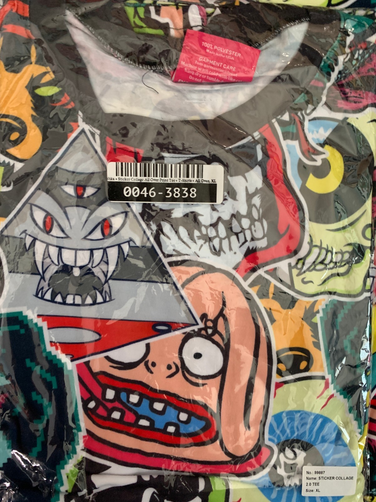 Memorial Weekend Sale – MISHKA Sticker Collage shirt Brand New size XL