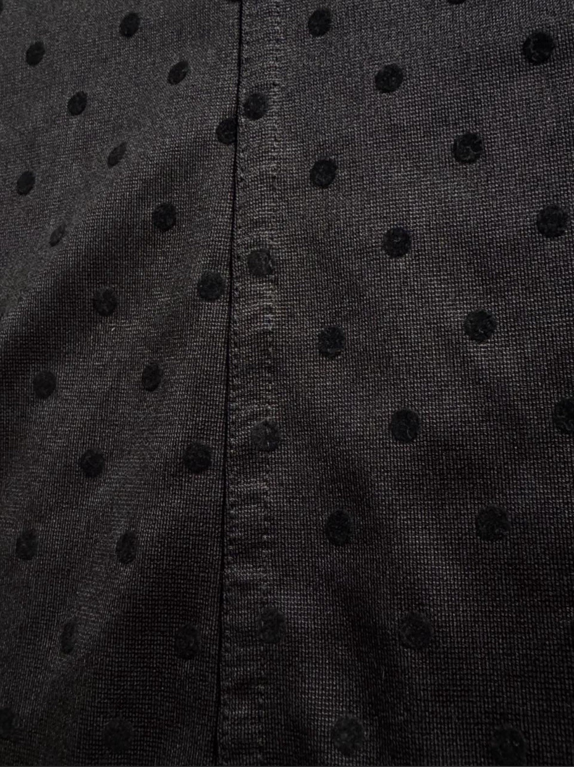 White House Black Market Black on Black Polka Dot Tank Top Size Medium