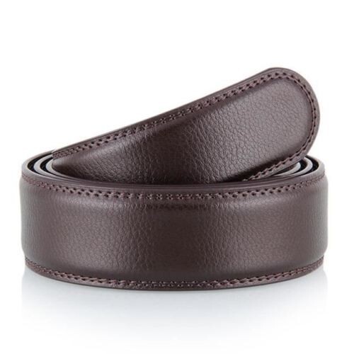 Fashion Men’s Automatic Real Leather Ratchet Belt Strap Jeans Waistband Gift