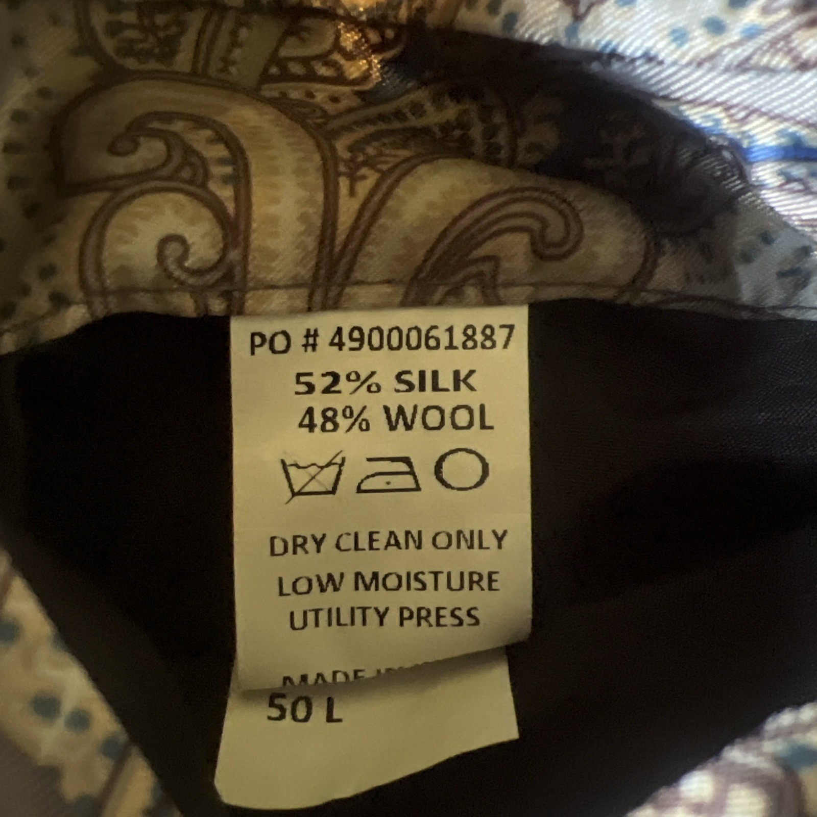 Ralph Lauren Mens 50L Gray Wool-Silk-Linen Blend Y2K Blazer Sport Coat Jacket