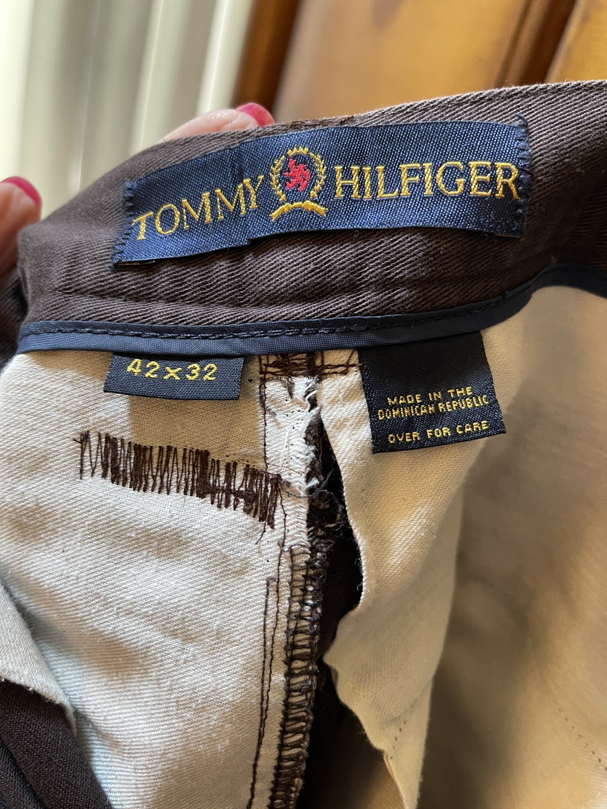 Tommy Hilfiger Men’s Straight Fit Pants 42×32