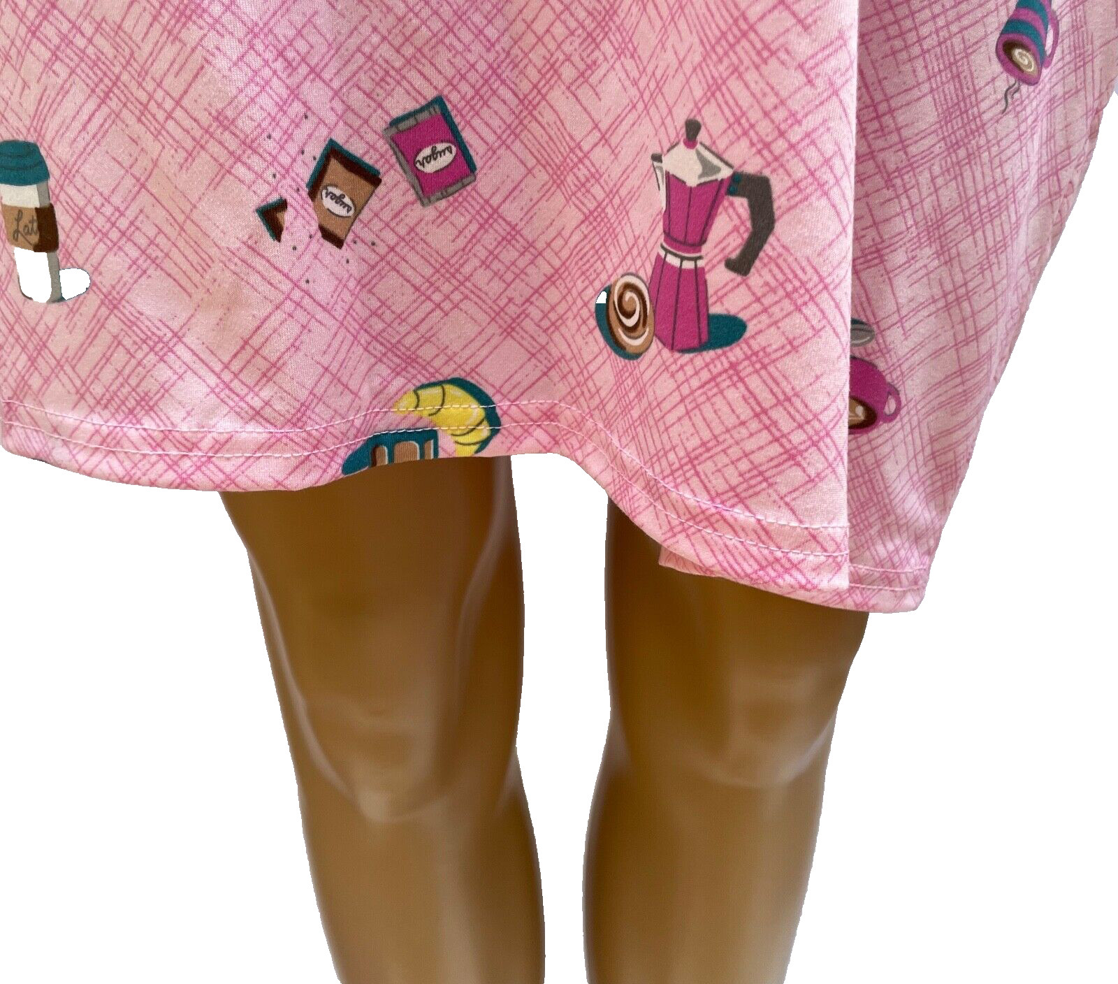 JOYSPUN Soft Polyester Spandex Short Sleeve Sleepshirt W/Pockets 4 Variations