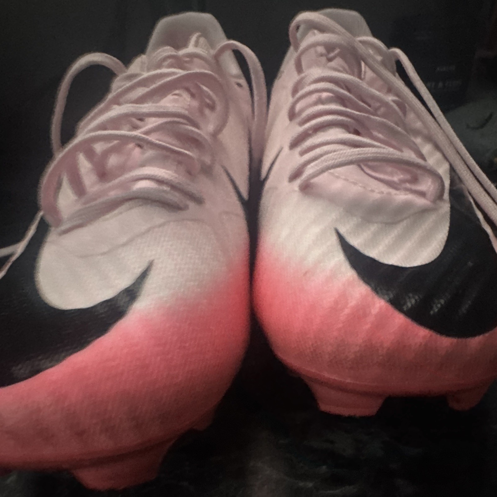 Nike Mercurial Men’s Low Top Lace-Up Soccer Cleats Solid Pink White Black