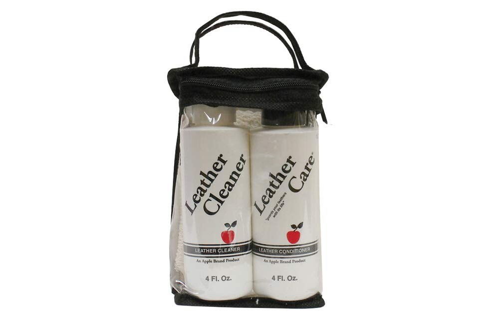 Apple Brand Leather Care Kit 4 oz Cleaner & 4 oz Conditioner + Cleaning Cloth