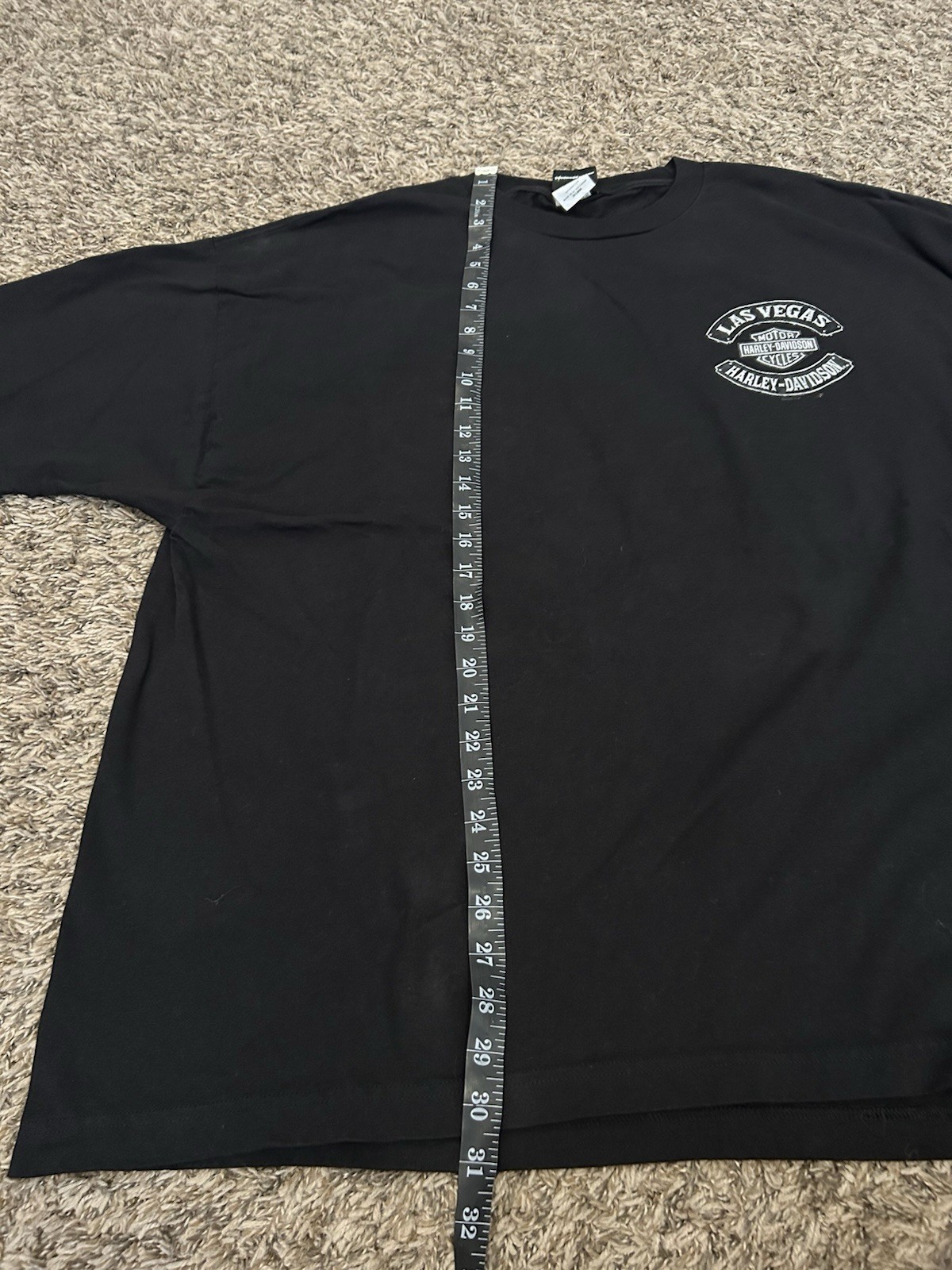 Harley Davidson T-Shirt Size 3XL Las Vegas Biker Skull Roses Raiders