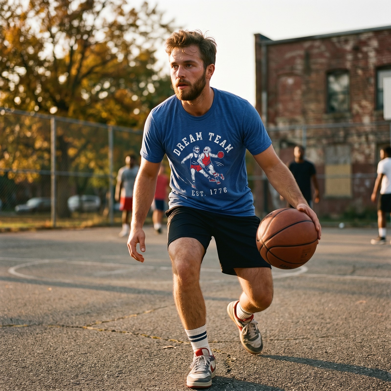 Mens Dream Team 1776 T Shirt Funny George Washington Abe Lincoln Graphic Tee