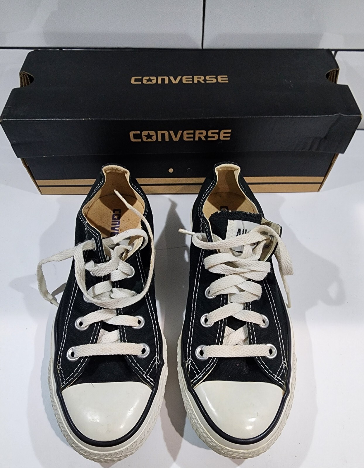 Converse Chuck Taylor All Star Low Black In Box, Size Men 4, Women 6