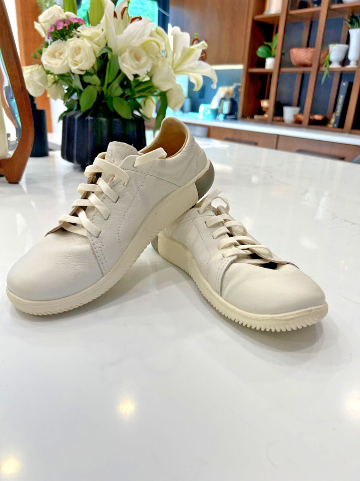 Keen KNX Mens Shoes Sz 7 Star White Leather Lace Up Sneakers New