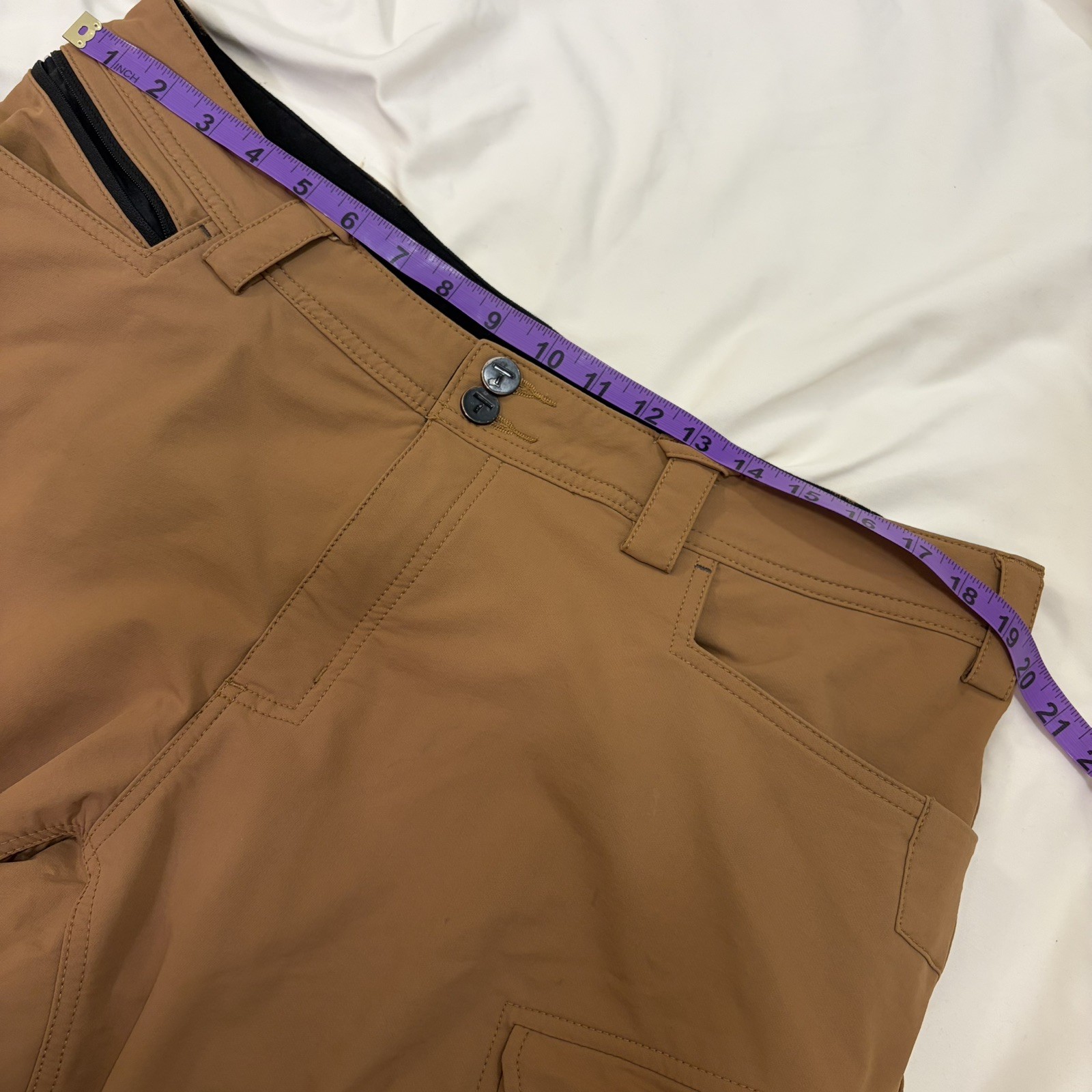 Truewerk T2 Werkpant Mens Size 38×36 Sand Straight Leg Nylon Poly Spandex Good