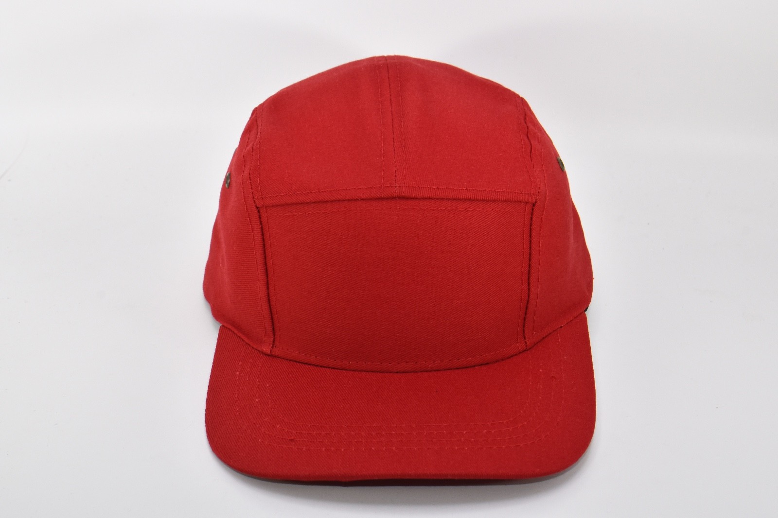 Cotton Blend 5-Panel Biker Cap – Made in USA, Adjustable Baseball Hat Camper