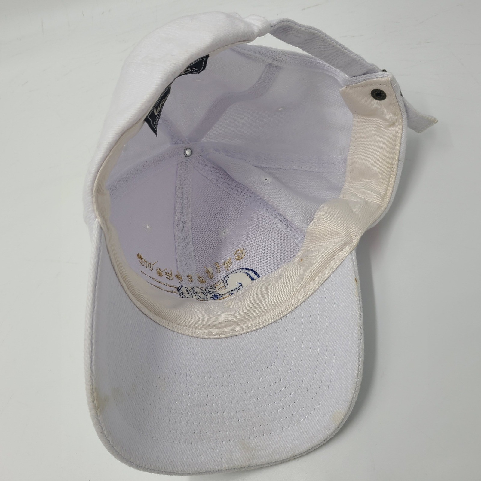 Vintage Gulfstream Hat Strapback White G200 Aviation Jet Plane Pilot Casual Men
