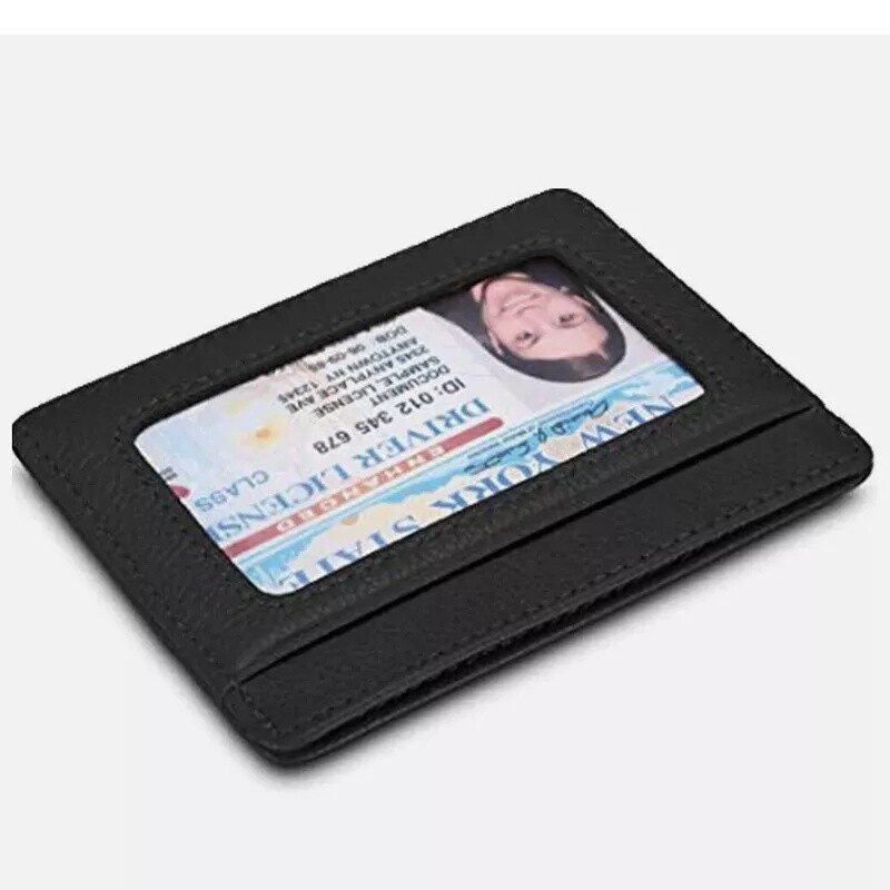 Mens RFID Blocking Leather Wallet Credit Card ID Holder Zipper Purse Waterproof